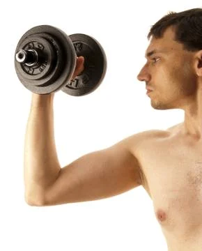 Hanteltraining Stock Photos