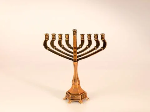 A hanukiah Stockfoto's