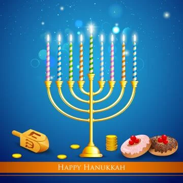 Hanukkah Background Stock Illustration