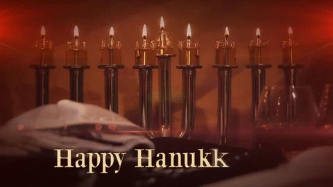 Hanukkah Candles Stock Footage 70817090