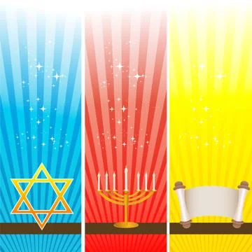 Hanukkah card Illustrazione stock