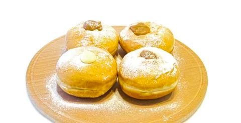 Hanukkah doughnuts Stock Photos