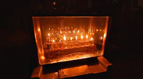 Hanukkah lights 2 Stock-Footage 45415438