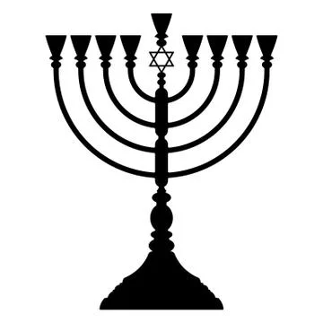 Hanukkah menorah vector Stock-Illustration