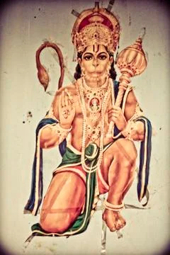 Hanuman, the monkey god Stock Photos