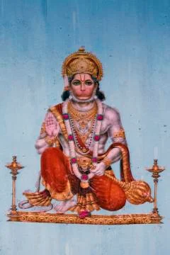 Hanuman, the monkey god Stock Photos