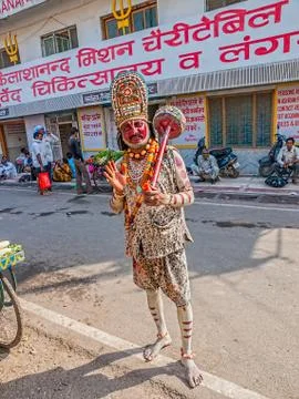 Hanuman in Rishikesh Foto stock