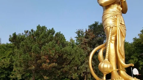 Hanuman Statue 3 Stock Footage 101856011