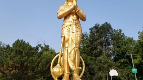 Hanuman Statue 4 Stock Footage 101856013