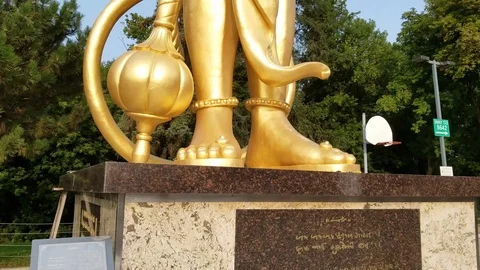 Hanuman Statue 6 Stock Footage 102069905