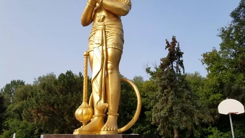 Hanuman Statue 7 Stock Footage 102069879