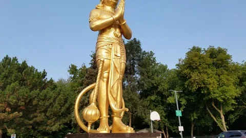 Hanuman Statue 8 Stock Footage 102069877