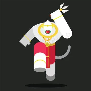 Hanuman of Thai 库存插图