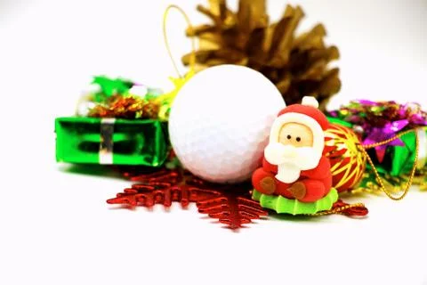 Hapapy Christmas to golfer Foto stock