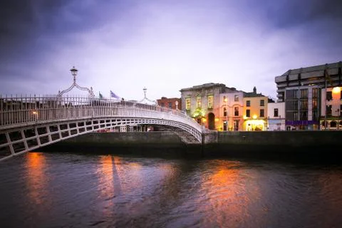 Ha'Penny Bridge Dublin Stock Photos