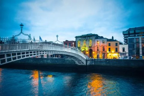 Ha'Penny Bridge Dublin Stock Photos