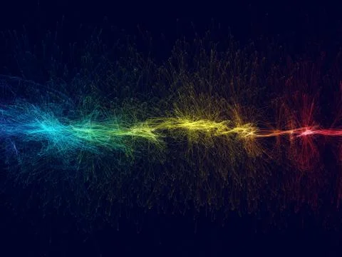 Happ colored abstract background with spectrum Stock Illustration
