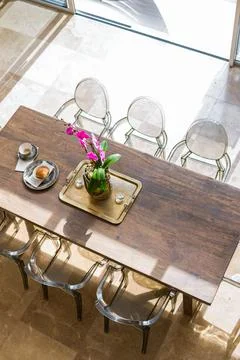 A happening dining space Stock Photos