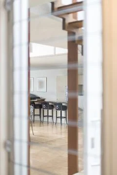 A happening view to the kitchen Stock Photos