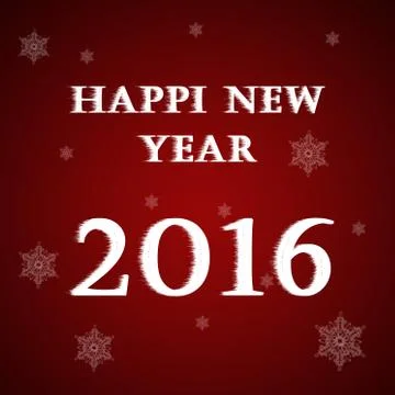 Happi New year 2016 Stock Illustration