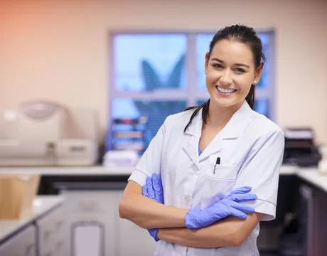 Happiest when Im making a difference in healthcare. Portrait of a confident 写真素材