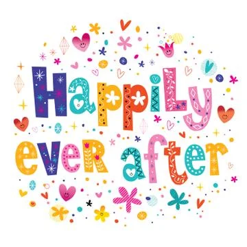 Happily ever after Stock Illustration