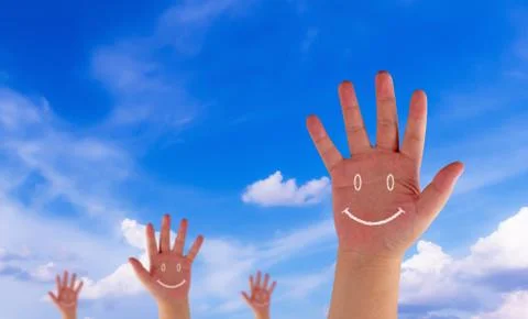 Happiness Concept Background Stock Photos