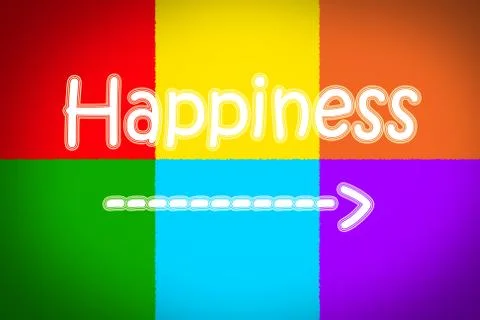 Happiness concept Stock Illustration
