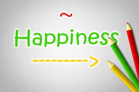 Happiness concept Stock Illustration