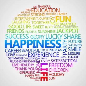 Happiness concept Stock Illustration