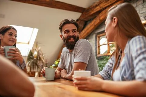 Happiness is contagious Stock Photos