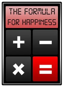 Happiness formula Stock Illustration