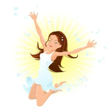 Happiness! Stock Illustration