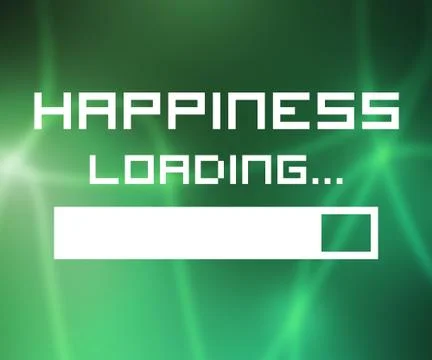 Happiness loading screen 스톡 일러스트