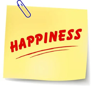 Happiness message Stock Illustration
