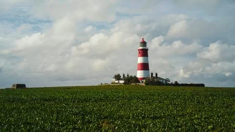 Happisburgh lighthouse in Norfolk Stock Photos