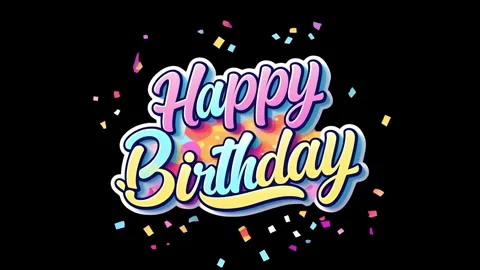 Happpy birthday 082528 動画素材 296617756