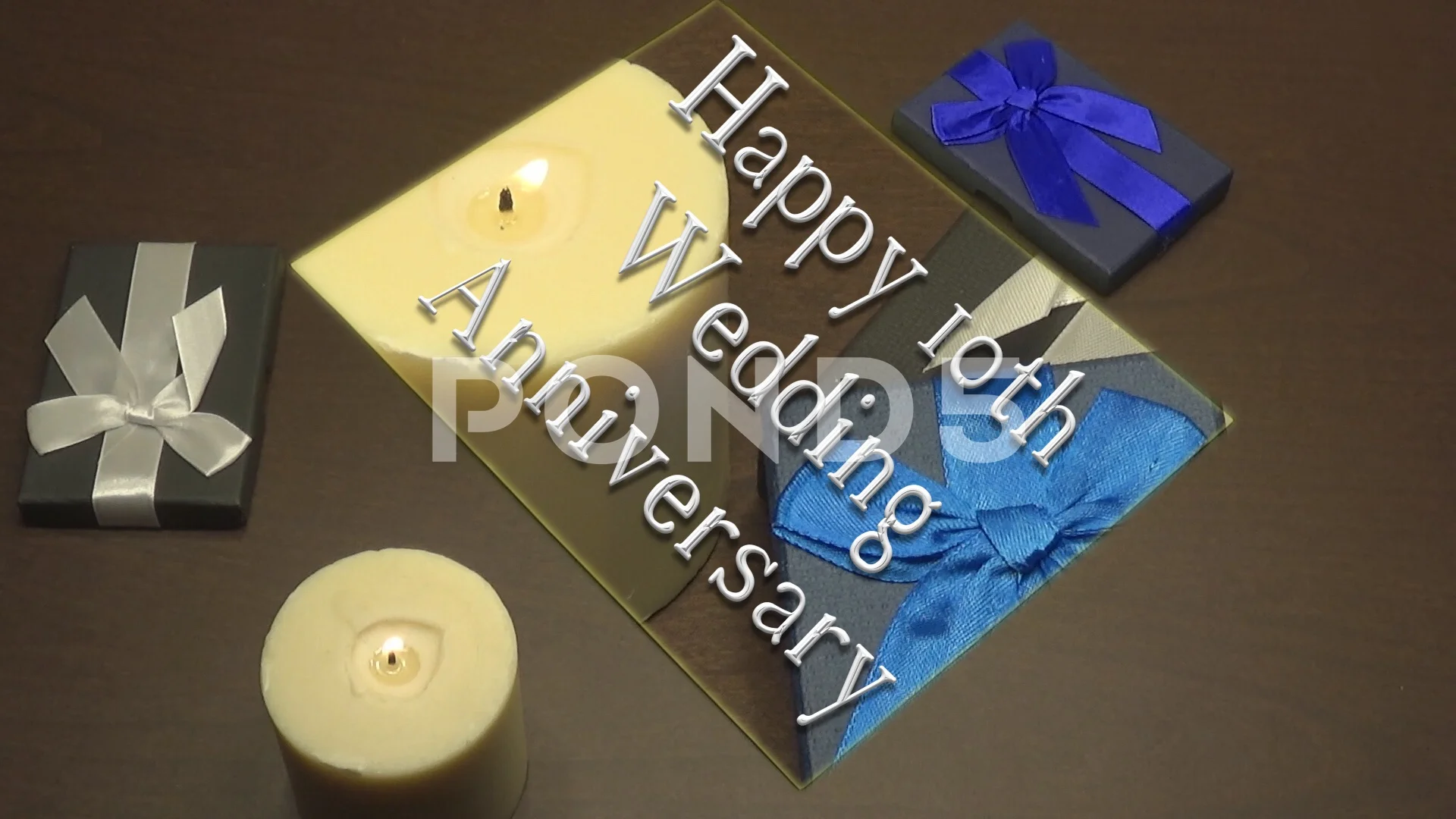 Happy 10th Wedding Anniversary Backgroun... | Stock Video | Pond5