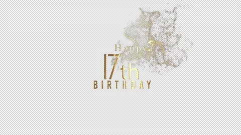 Happy 17th birthday, happy birthday with... | Stock Video | Pond5