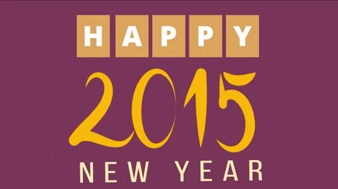 Happy 2015 new year. Stock Footage 43536023