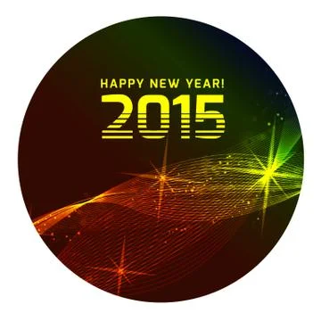 Happy 2015 new year Illustrazione stock