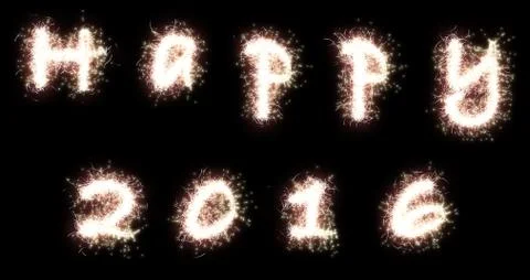 Happy 2016 Stock Photos