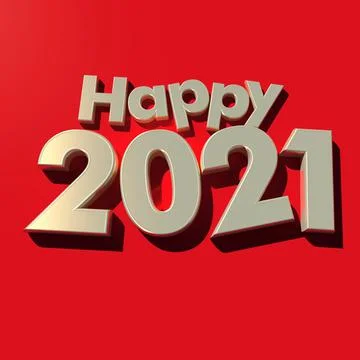 Happy 2021 Stock Illustration