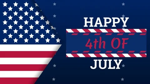 happy 4th of July animated background | Stock Video | Pond5