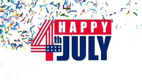 Happy 4th july animation Stock Footage 274633740