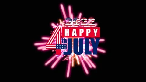 Happy 4th july animations Stock Footage 196980663