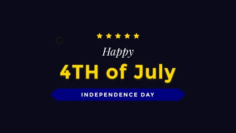Happy 4th of July Independence Day. Stock Footage 336003166