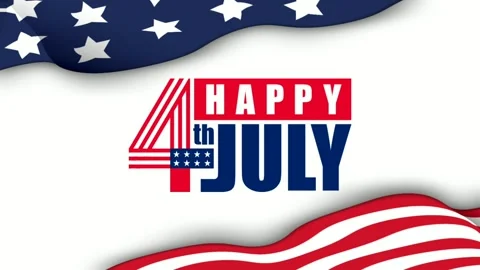 Happy 4th July motion Graphics Stock video footage Video stock 277974963