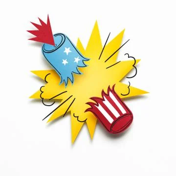 Happy 4th of July. Stock Photos