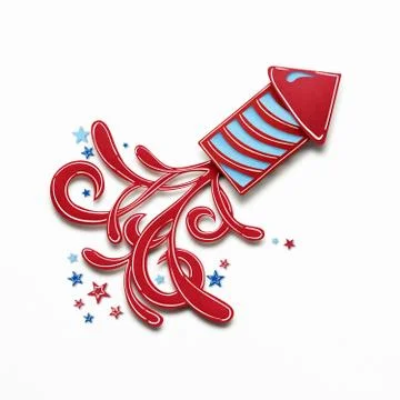 Happy 4th of July. Stock Photos
